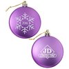 View Image 1 of 3 of Satin Flat Ornament - Snowflake
