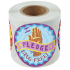 View Image 1 of 2 of Fun Sticker Roll - Drug Free Pledge