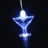 View Image 1 of 5 of Light-Up Pendant Necklace - Martini