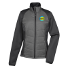 View Image 1 of 1 of Quilted Hybrid Soft Shell Jacket - Ladies' - 24 hr