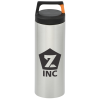 View Image 1 of 3 of Rover Stainless Vacuum Bottle with Clip Lid - 18 oz.