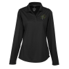View Image 1 of 1 of Dade Textured Performance LS Polo - Ladies' - 24 hr