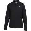 View Image 1 of 3 of Clique Evans Easy Care Long Sleeve Polo - Men's
