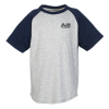View Image 1 of 2 of Colorblock Raglan Jersey Tee - Youth