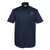 View Image 1 of 3 of Carter Stain Resistant Short Sleeve Twill Shirt - Men's