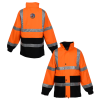 View Image 1 of 4 of High Visibility Safety Waterproof Parka