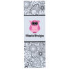 View Image 1 of 3 of Coloring Bookmark - Floral