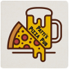 View Image 1 of 1 of Pulpboard Coaster - 3.5" Square - 1.96 mil. - Full Color