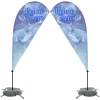 View Image 1 of 4 of Indoor Value Sail Sign - 6-1/2' - Two Sided