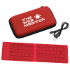 View Image 1 of 6 of Foldable Bluetooth Keyboard with Travel Case - 24 hr