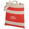 View Image 1 of 3 of Simply Striped Cotton Tote
