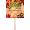 View Image 1 of 2 of Hand Fan - 8" Square - Full Color - 24 hr