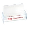 View Image 1 of 1 of Desktop Business Card Holder - Clear - 24 hr