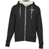 View Image 1 of 2 of Independent Trading Co. Sherpa Lined Full-Zip Hooded Sweatshirt - Embroidered