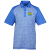 View Image 1 of 3 of adidas Golf Heather Colorblock Polo - Men's