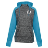 View Image 1 of 3 of J. America - Cosmic Poly Fleece CB Hoodie - Ladies' - Screen