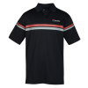 View Image 1 of 3 of Callaway Patterned Stripe Performance Polo