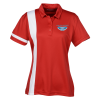 View Image 1 of 3 of Side Stripe Performance Polo - Ladies'