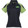 View Image 1 of 3 of Cruiser Contrast Shoulder Performance Polo - Ladies'