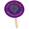View Image 1 of 2 of Mini Hand Fan - Round - Full Color - 24 hr