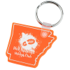 View Image 1 of 1 of Arkansas Soft Keychain - Translucent