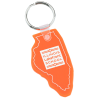 View Image 1 of 1 of Illinois Soft Keychain - Translucent