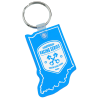 View Image 1 of 1 of Indiana Soft Keychain - Translucent