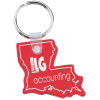 View Image 1 of 1 of Louisiana Soft Keychain - Translucent