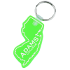 View Image 1 of 1 of New Jersey Soft Keychain - Translucent