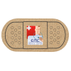View Image 1 of 1 of Cork Coaster - Bandage - Full Color