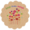View Image 1 of 1 of Cork Coaster - Flower - Full Color