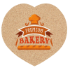 View Image 1 of 1 of Cork Coaster - Heart - Full Color