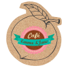 View Image 1 of 1 of Cork Coaster - Peach - Full Color