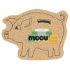 View Image 1 of 1 of Cork Coaster - Piggy Bank - Full Color