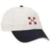 View Image 1 of 3 of Brushed Cotton Twill Sandwich Cap - Two Tone