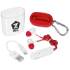 View Image 1 of 3 of Bluetooth Ear Buds with Carabiner Case