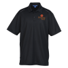 View Image 1 of 3 of Reflective Accent Pinpoint Mesh Polo - Men's