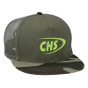 View Image 1 of 4 of Camo Flat Bill Cap - Screen - 24 hr