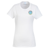 View Image 1 of 2 of Team Favorite 4.5 oz. T-Shirt - Ladies' - White - Embroidered