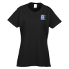 View Image 1 of 3 of Team Favorite 4.5 oz. T-Shirt - Ladies' -  Embroidered