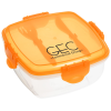 View Image 1 of 4 of Square Clip Container with Cutlery