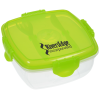 View Image 1 of 4 of Square Clip Container with Cutlery - Freezer Pack