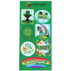 View Image 1 of 2 of Super Kid Sticker Sheet - St. Patrick's Day