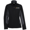 View Image 1 of 2 of Crossland Colorblock Soft Shell Jacket - Ladies' - 24 hr
