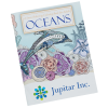 View Image 1 of 3 of Stress Relieving Adult Coloring Book - Oceans - Full Color
