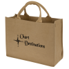 View Image 1 of 2 of Washable Kraft Paper Fabric Tote - 12" x 16"