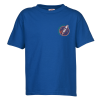 View Image 1 of 3 of Soft 4.3 oz. Fitted T-Shirt - Kids' - Embroidered