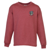 View Image 1 of 3 of 5.2 oz. Cotton Long Sleeve T-Shirt - Kids' - Embroidered