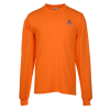 View Image 1 of 3 of Adult 6 oz. Cotton Long Sleeve Pocket T-Shirt - Embroidered
