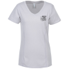 View Image 1 of 3 of Adult Performance Blend V-Neck T-Shirt - Ladies' - Screen